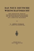 Cover-Bild zum Titel 'Das Neue Deutsche Wirtschaftsrecht' von 'Arthur Nussbaum'