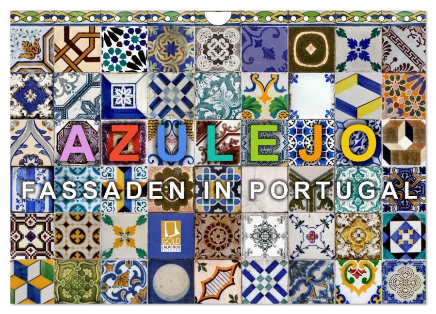 Azulejo-Fassaden in Portugal (Wandkalender 2026 DIN A4 quer), CALVENDO Monatskalender - Thomas Gnauck