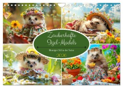 Cover-Bild zum Titel 'Zauberhafte Igel-Models. Blumiger Stil in der Natur (Wandkalender 2026 DIN A4 quer), CALVENDO Monatskalender' von 'Rose Hurley'