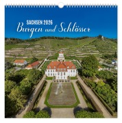 Cover-Bild zum Titel 'Kalender Burgen und Schlösser Sachsen 2026' von 'Peter Schubert'