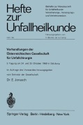 Cover-Bild zum Titel 'Verhandlungen der Österreichischen Gesellschaft für Unfallchirurgie' von ''