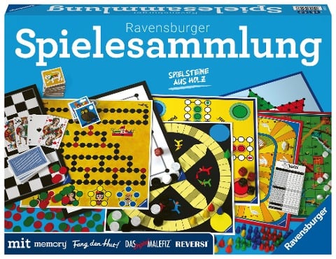 Ravensburger Spielesammlung 27293 Familienspiele 2022 D - Spielesammlung für die ganze Familie, Spiel für Kinder und Erwachsene ab 4 Jahren, für 2-10 Spieler - Irmgard Schöppner