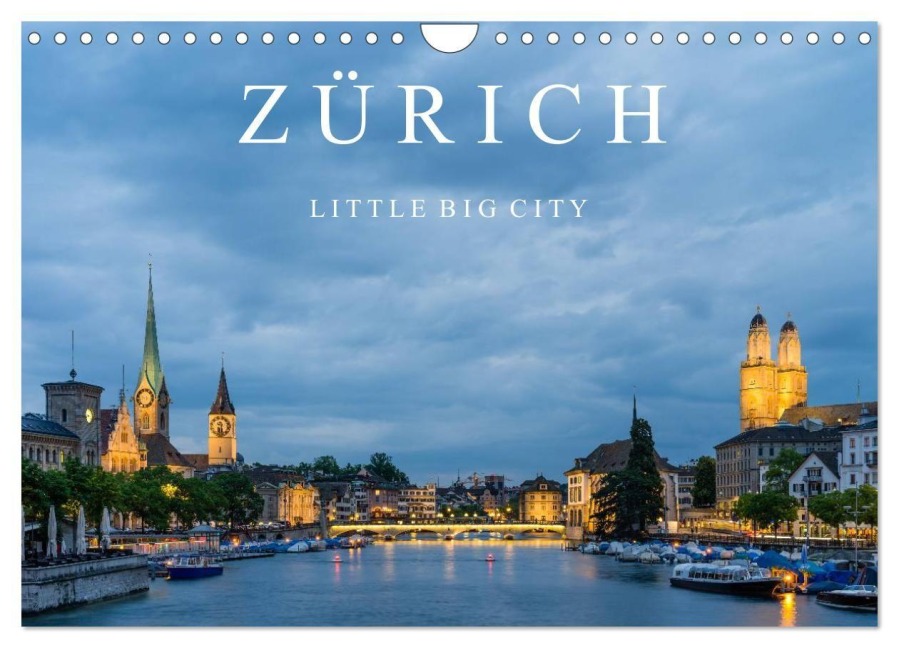 ZÜRICH - Little Big City (Wandkalender 2027 DIN A4 quer), CALVENDO Monatskalender - Enrico Caccia
