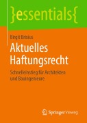 Cover-Bild zum Titel 'Aktuelles Haftungsrecht' von 'Birgit Brixius'