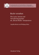 Cover-Bild zum Titel 'Recht verstehen' von 'Wolfgang Klein, Angelika Becker'