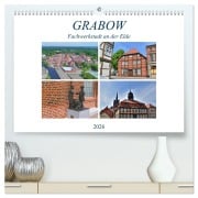 Cover-Bild zum Titel 'Grabow - Fachwerkstadt an der Elde (hochwertiger Premium Wandkalender 2026 DIN A2 quer), Kunstdruck in Hochglanz' von 'Markus Rein'
