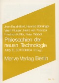 Cover-Bild zum Titel 'Philosophien der neuen Technologien' von ''