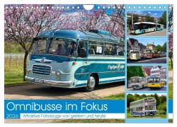Cover-Bild zum Titel 'Omnibusse im Fokus (Wandkalender 2026 DIN A4 quer), CALVENDO Monatskalender' von 'Fischer Müller'