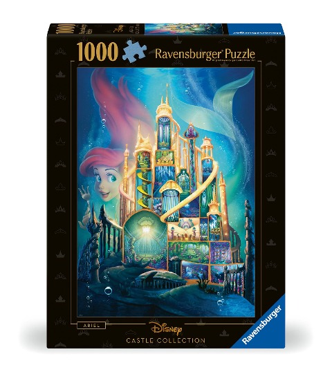 Erwachsenenpuzzle 1000 Teile - Disney Prinzessinnen - Disney Castles: Arielle -