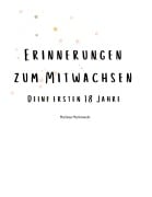 Cover-Bild zum Titel 'Erinnerungen zum Mitwachsen' von 'Melissa Markowski'