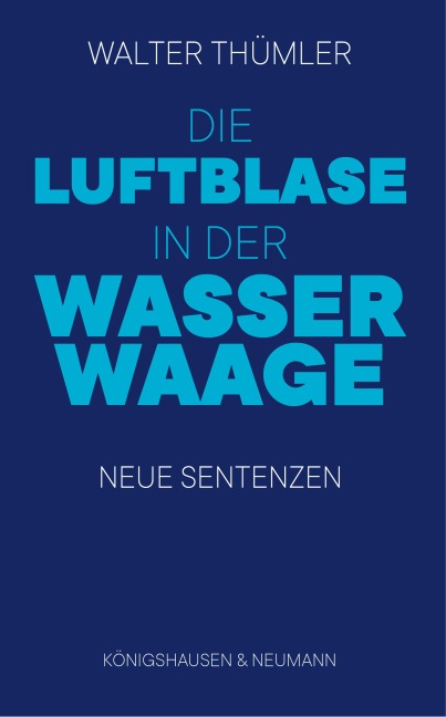 Die Luftblase in der Wasserwaage - Walter Thümler