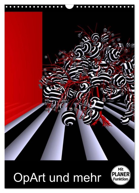 OpArt und mehr (Wandkalender 2026 DIN A3 hoch), CALVENDO Monatskalender - IssaBild IssaBild