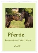 Pferde - Kameraden mit vier Hufen (Wandkalender 2026 DIN A3 hoch), CALVENDO Monatskalender - Elke Laage