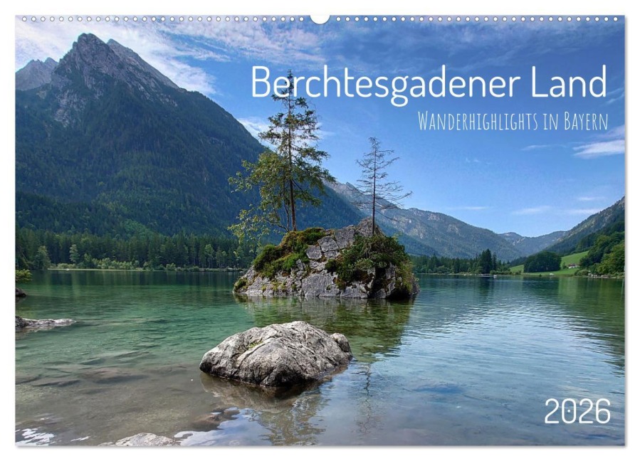 Berchtesgadener Land - Wanderhighlights in Bayern (Wandkalender 2026 DIN A2 quer), CALVENDO Monatskalender - Martin Winzer