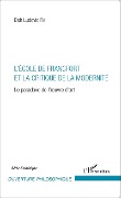 Cover-Bild zum Titel 'L'École de Francfort et la critique de la modernité' von 'Fie'