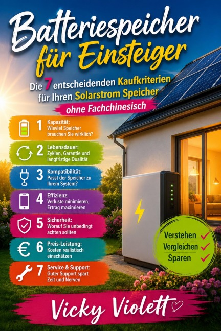 Batteriespeicher für Einsteiger - Vicky Violett