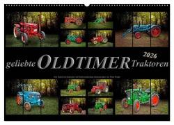 Cover-Bild zum Titel 'Geliebte Oldtimer Traktoren (Wandkalender 2026 DIN A2 quer), CALVENDO Monatskalender' von 'Peter Roder'
