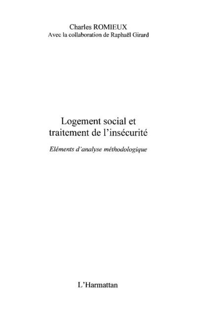 Logement social et traitement de l'insecurite - Tirera Lamine