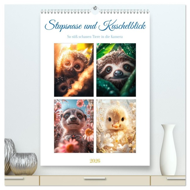 Stupsnase und Kuschelblick (hochwertiger Premium Wandkalender 2026 DIN A2 hoch), Kunstdruck in Hochglanz - Steffen Gierok-Latniak