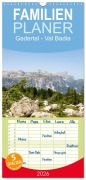 Familienplaner 2026 - Gadertal - Val Badia mit 5 Spalten (Wandkalender, 21 x 45 cm) CALVENDO - Nicole Gießmann-Keller