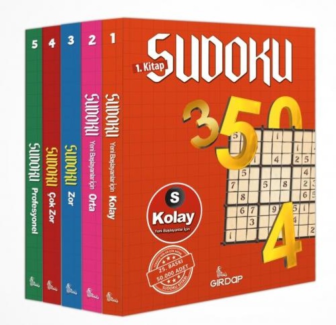 Kolaydan Zora Sudoku 5li Set - Salim Toprak