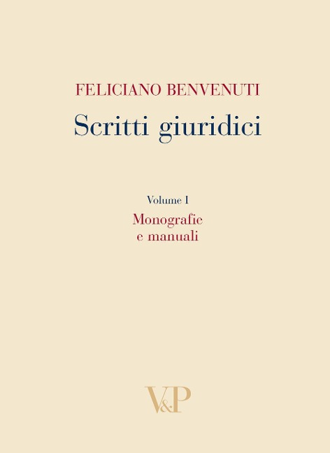 Monografie e manuali - Feliciano Benvenuti