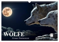Cover-Bild zum Titel 'Wölfe. Graue Eminenzen (Wandkalender 2026 DIN A3 quer), CALVENDO Monatskalender' von 'Elisabeth Stanzer'