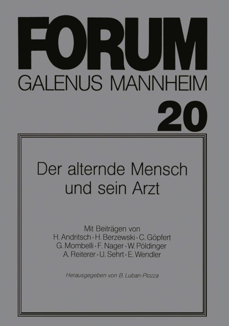 Der alternde Mensch und sein Arzt - 