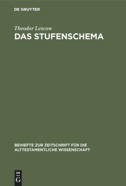 Das Stufenschema - Theodor Lescow