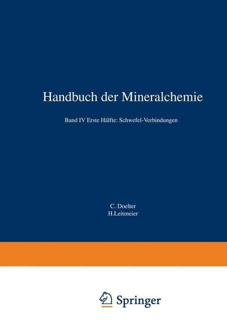 Handbuch der Mineralchemie - 