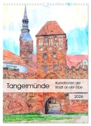Cover-Bild zum Titel 'Tangermünde - Illustrationen der Stadt an der Elbe (Wandkalender 2026 DIN A3 hoch), CALVENDO Monatskalender' von 'Anja Frost'