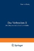 Cover-Bild zum Titel 'Das Verbrechen II' von 'Hans V. Hentig'