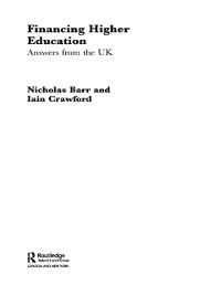 Financing Higher Education - Nicholas Barr, Iain Crawford