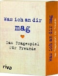 Cover-Bild zum Titel 'Was ich an dir mag - Das Fragespiel für Freunde' von 'Alexandra Reinwarth'