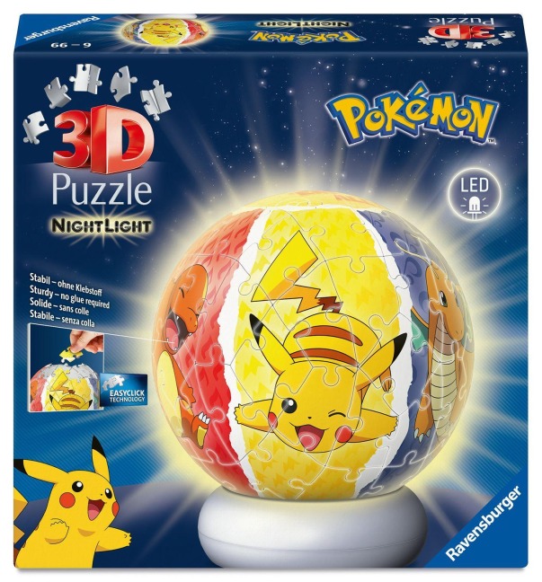 3D Puzzle-Ball Nachtlicht Pokémon - 