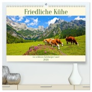 Friedliche Kühe (hochwertiger Premium Wandkalender 2026 DIN A2 quer), Kunstdruck in Hochglanz - Christa Kramer