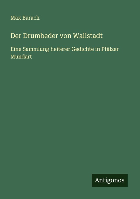 Der Drumbeder von Wallstadt - Max Barack