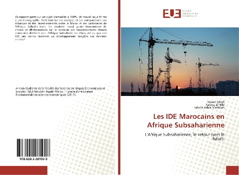 Les IDE Marocains en Afrique Subsaharienne - Souad Sdadi, Fatima El Hihi, Fatima Zahra Matallah