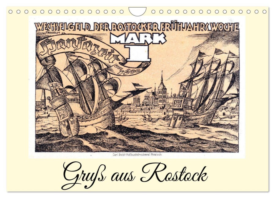 Gruß aus Rostock (Wandkalender 2026 DIN A4 quer), CALVENDO Monatskalender - Henning von Löwis of Menar