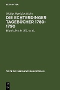Cover-Bild zum Titel 'Die Echterdinger Tagebücher 1780-1790' von 'Philipp Matthäus Hahn'
