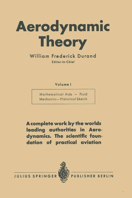 Aerodynamic Theory - William Frederick Durand