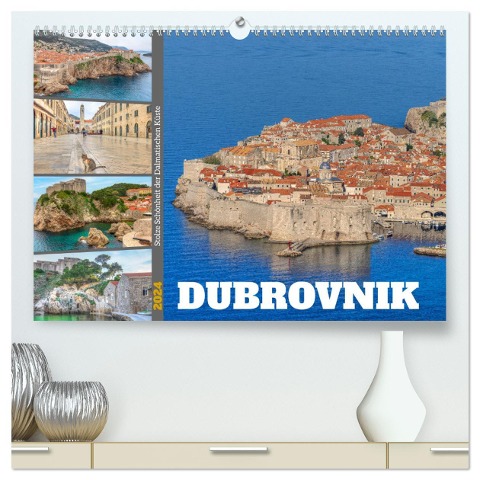Dubrovnik - Stolze Schönheit der Dalmatischen Küste (hochwertiger Premium Wandkalender 2024 DIN A2 quer), Kunstdruck in Hochglanz - Joana Kruse