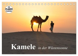 Cover-Bild zum Titel 'Kamele in der Wüstensonne (Tischkalender 2026 DIN A5 quer), CALVENDO Monatskalender' von 'Elisabeth Stanzer'
