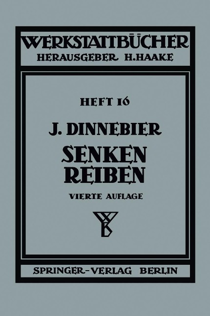 Senken und Reiben - J. Dinnebier
