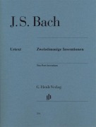 Cover-Bild zum Titel 'Zweistimmige Inventionen für Klavier zu zwei Händen. Revidierte Ausgabe von HN 169' von 'Johann Sebastian Bach'
