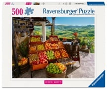 Cover-Bild zum Titel 'Erwachsenenpuzzle 500 Teile - Obst- und Gemüsemarkt, Kroatien' von ''