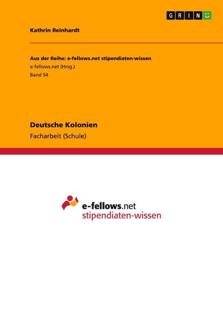 Deutsche Kolonien - Kathrin Reinhardt