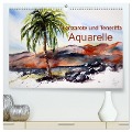 Lanzarote und Teneriffa - Aquarelle (hochwertiger Premium Wandkalender 2025 DIN A2 quer), Kunstdruck in Hochglanz - Brigitte Dürr