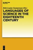 Languages of Science in the Eighteenth Century - 