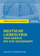 Cover-Bild zum Titel 'Deutsche Liebeslyrik vom Barock bis zur Gegenwart' von 'Gudrun Blecken'